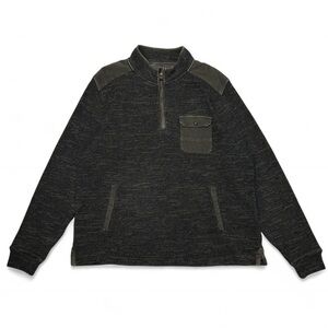 Y2K Borgo 88 utility vibe waffle knit quarter zip sweater